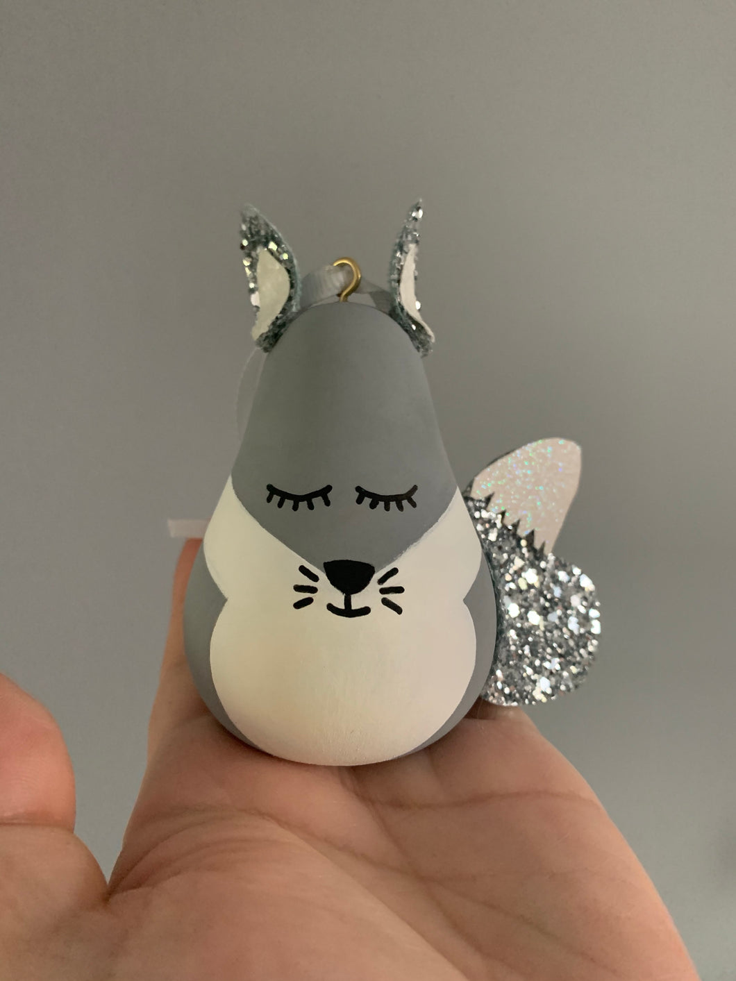 Fox Bauble Brown or Silver grey - Styled By Sally