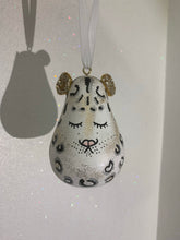 Load image into Gallery viewer, Snow leopard bauble - Styled By Sally
