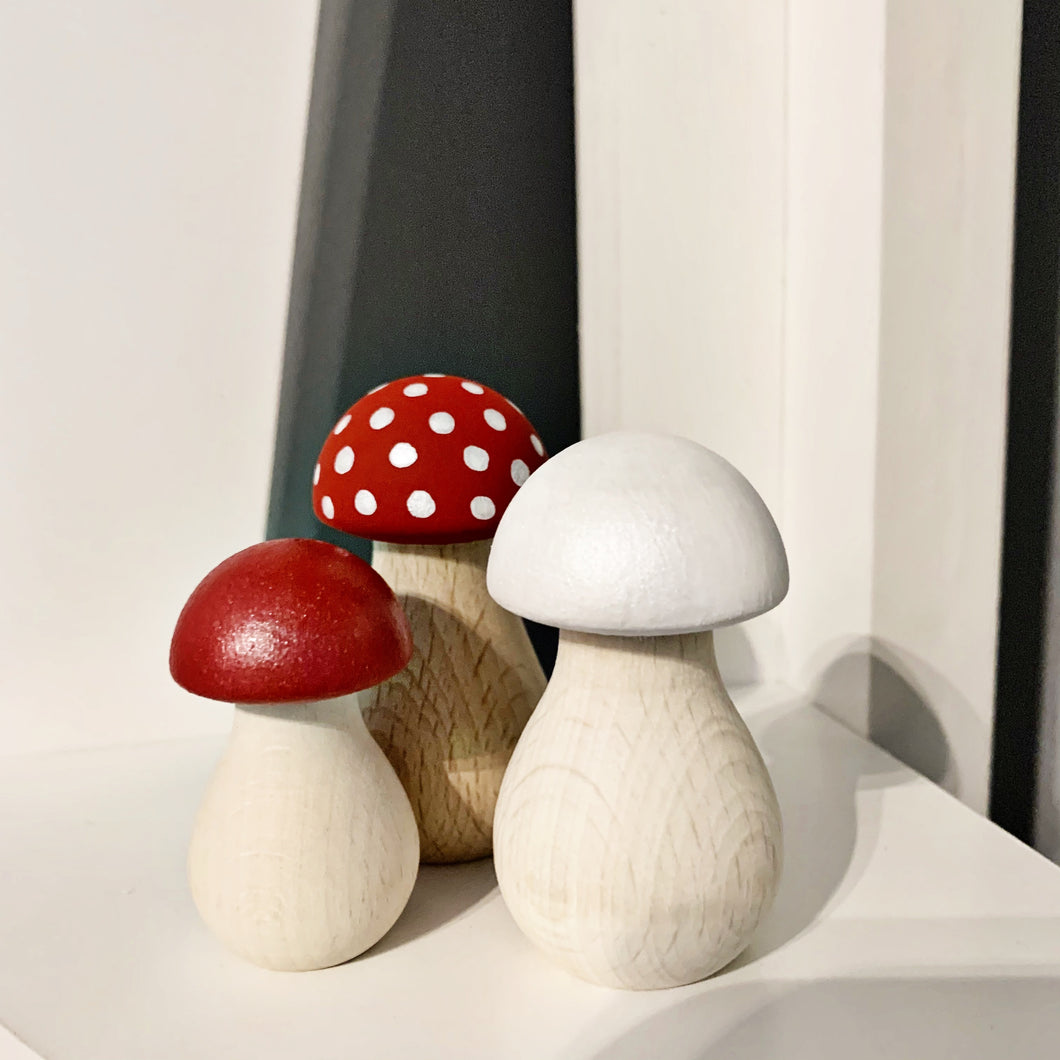 Red Mini Mushrooms - Styled By Sally