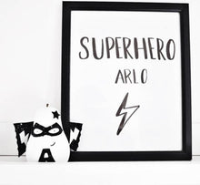 Load image into Gallery viewer, Superhero with initial - Styled By Sally
