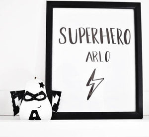 Superhero with initial - Styled By Sally
